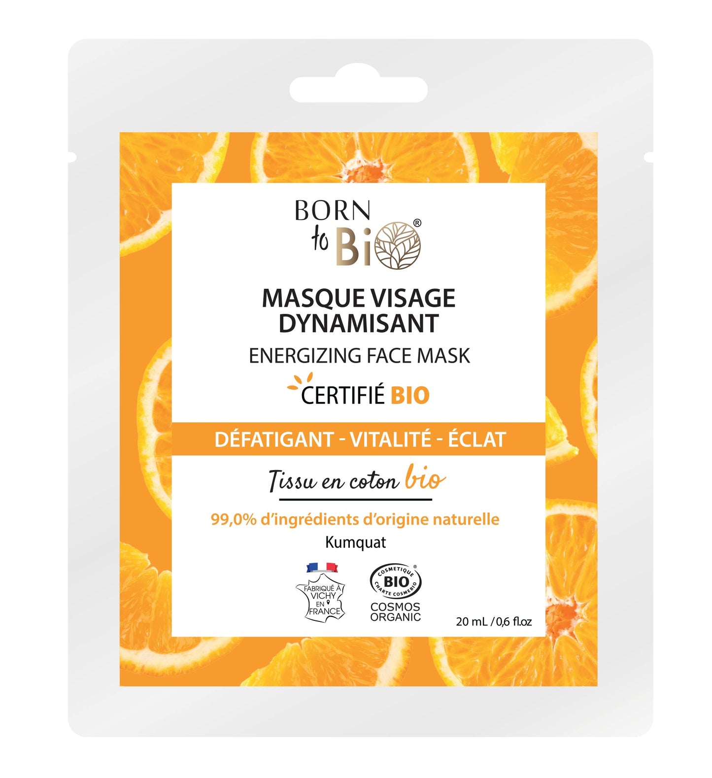 Cotton revitalizing face mask - Organic certified