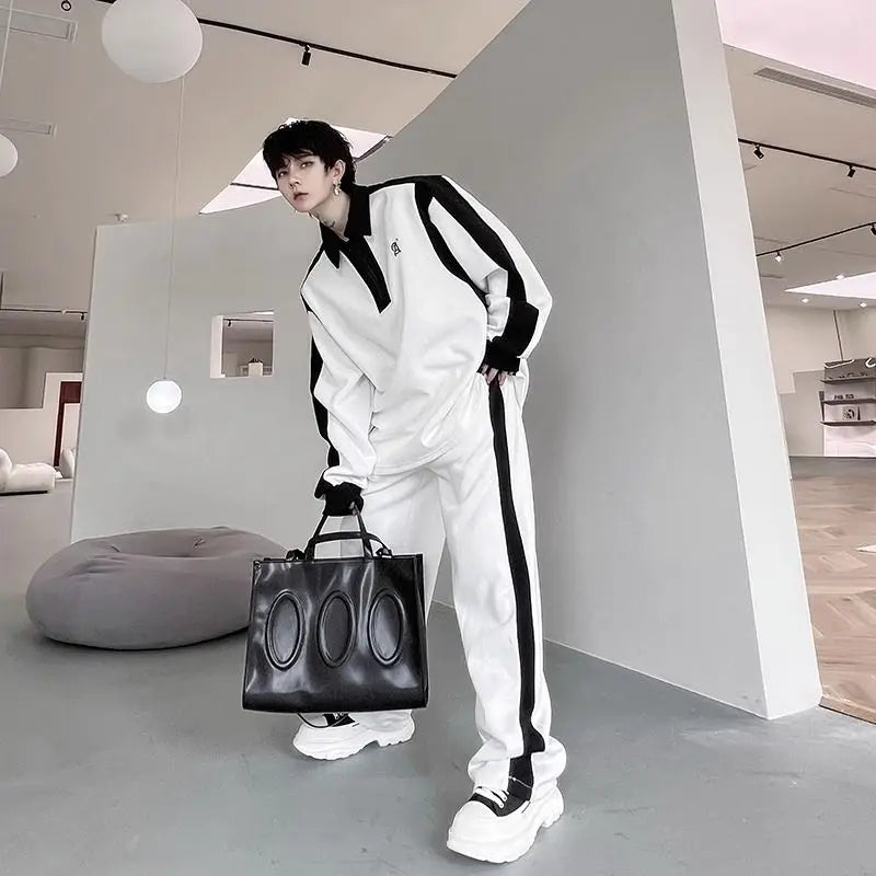 Ensemble Tracksuit Homme - Polo Manches Longues & Jogging