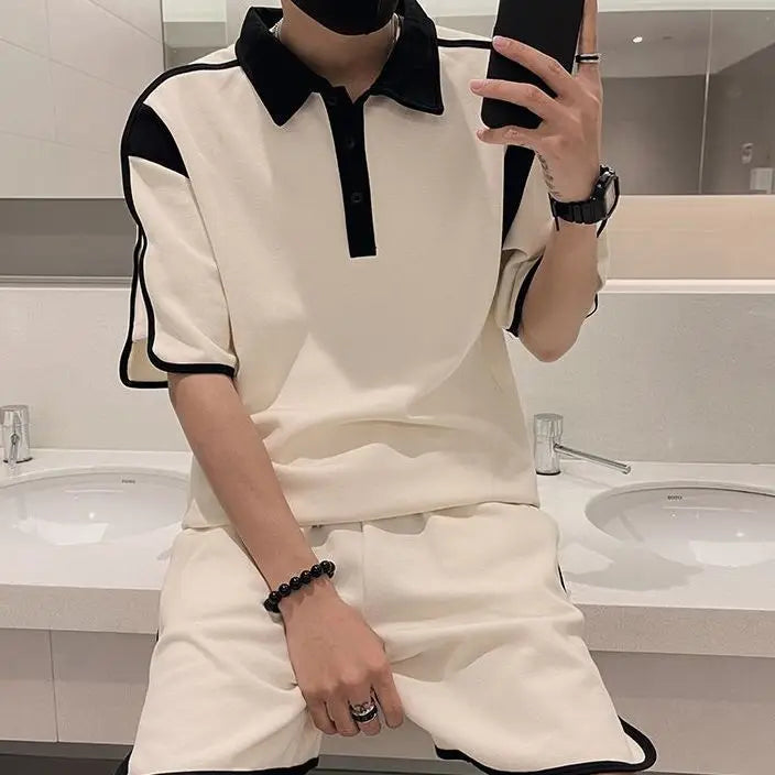 Ensemble Homme Haut de Gamme - Polo & Short Été Chic