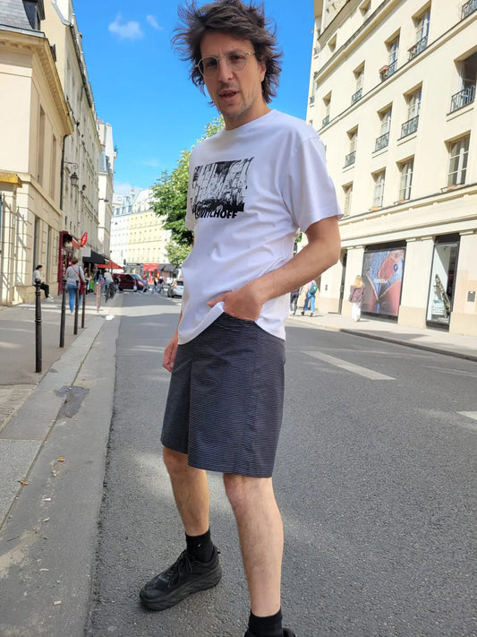 Shoto shorts - Navy stripes