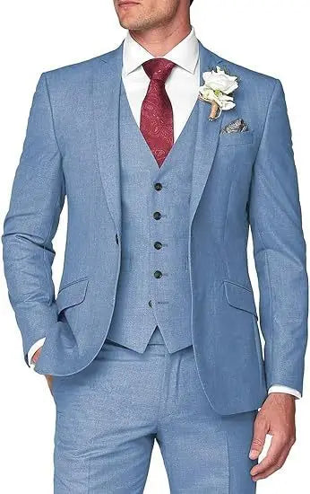 Costume Homme 3 Pièces Smoking - Style Européen Élégant
