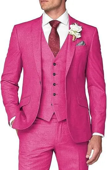 Costume Homme 3 Pièces Smoking Slim - Mariage & Cérémonie