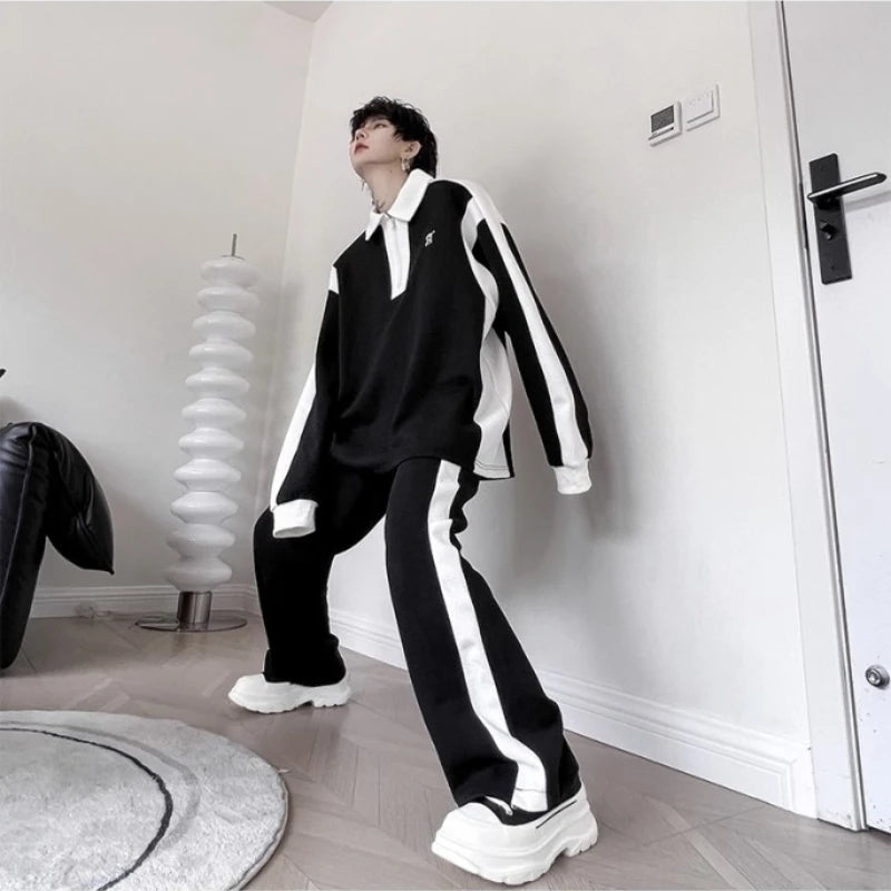 Ensemble Tracksuit Homme - Polo Manches Longues & Jogging