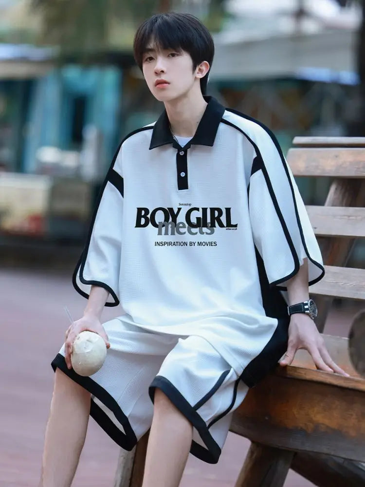 Ensemble Sportswear Homme - Polo & Pantalon 5 Poches Été