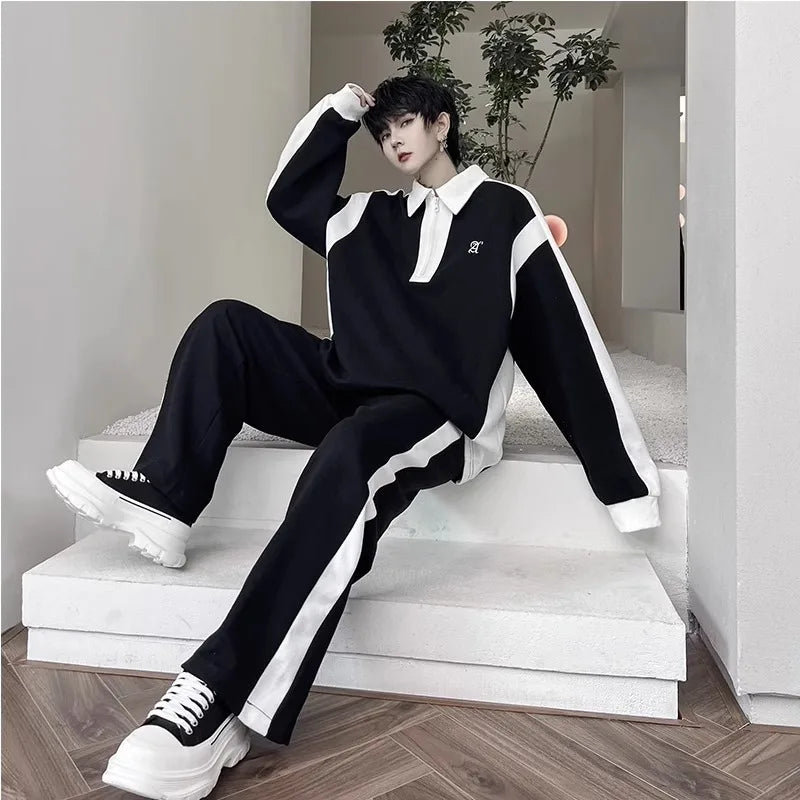Ensemble Tracksuit Homme - Polo Manches Longues & Jogging