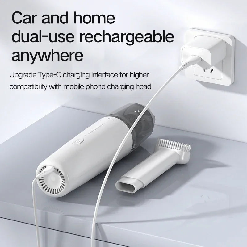 Aspirateur Voiture Sans Fil - Mini Portable Haute Puissance