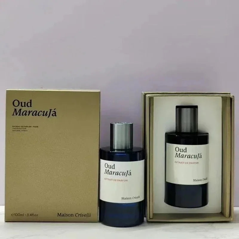 Maison Crivelli Luxury Oud Maracuja Perfume 50ml/100ml Long Lasting Elegant Oriental Floral Woody Scent with 6 Unique Fragrance