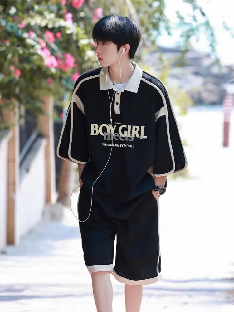 Ensemble Sportswear Homme - Polo & Pantalon 5 Poches Été