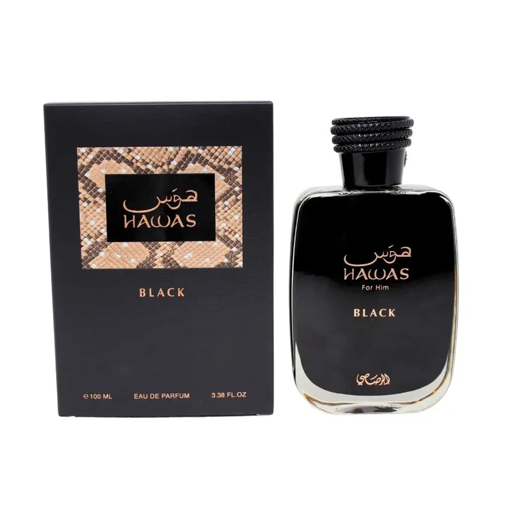 HAWAS BLACK and  awas FEau De Parfum Spray 100ML Long Lasting Arabian Perfume Premium Daily Elegance Ideal for Special Occasions