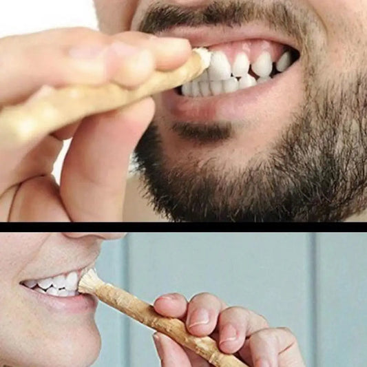 1PCS Portable Natural Miswak Toothbrush – Traditional Teeth Whitener & Manual Tooth Care Stick Fresher Breath for Travel