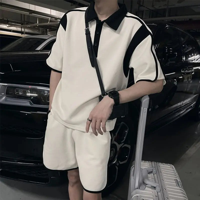 Ensemble Homme Haut de Gamme - Polo & Short Été Chic