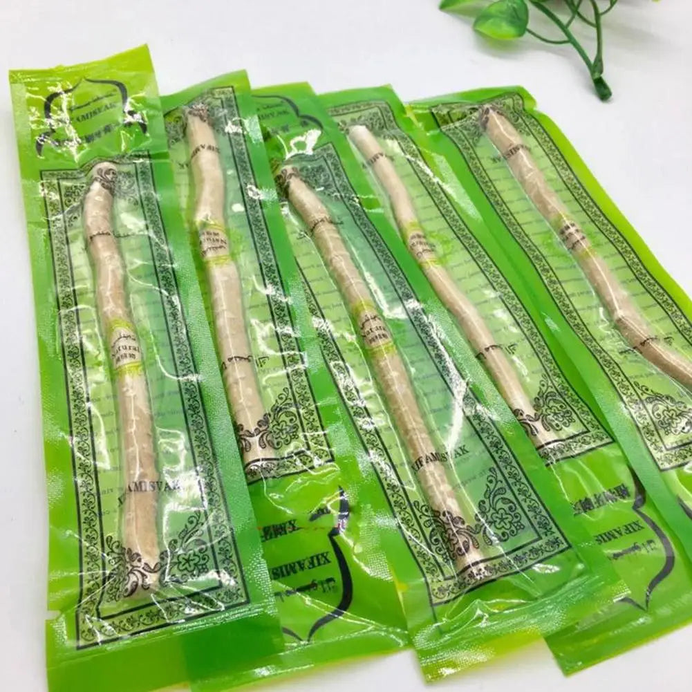 1PCS Portable Natural Miswak Toothbrush – Traditional Teeth Whitener & Manual Tooth Care Stick Fresher Breath for Travel
