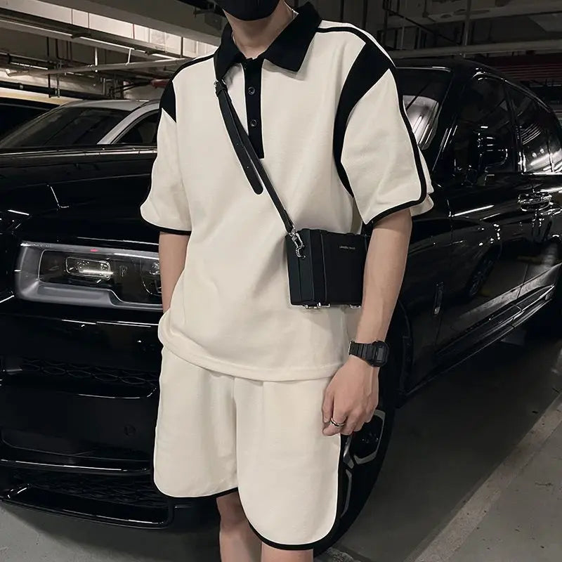 Ensemble Homme Haut de Gamme - Polo & Short Été Chic