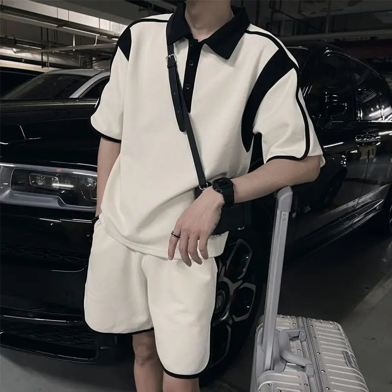 Ensemble Homme Haut de Gamme - Polo & Short Été Chic