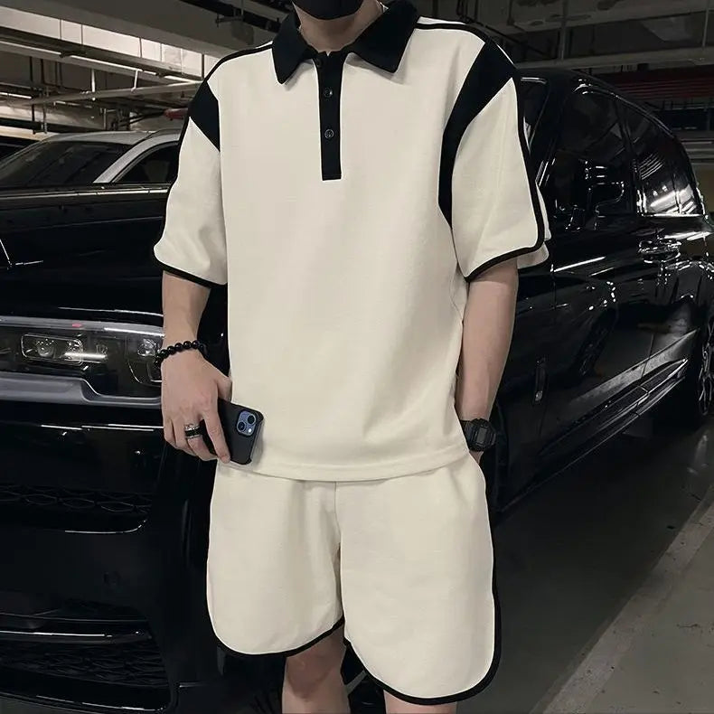 Ensemble Homme Haut de Gamme - Polo & Short Été Chic