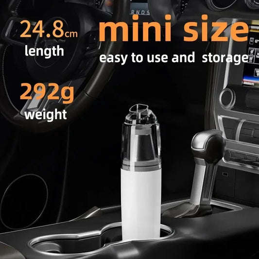 Aspirateur Voiture Sans Fil - Mini Portable Haute Puissance