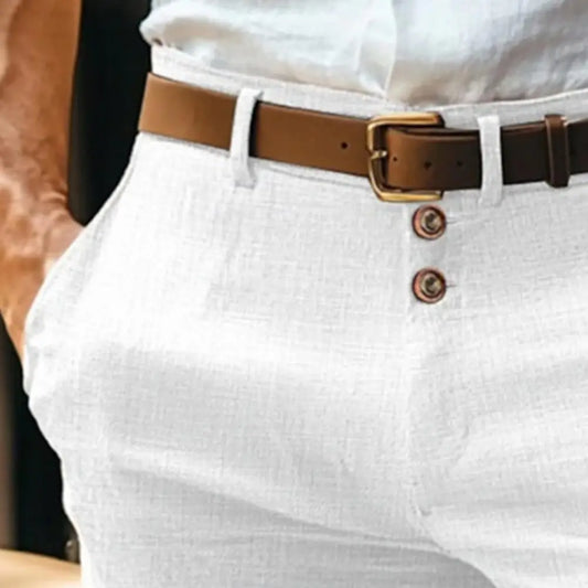 Short Homme Mi-Hauteur - Boutons Zip Casual