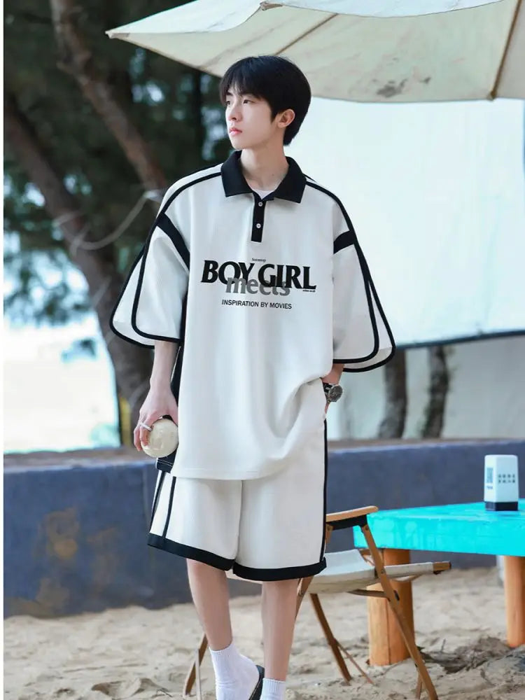 Ensemble Sportswear Homme - Polo & Pantalon 5 Poches Été