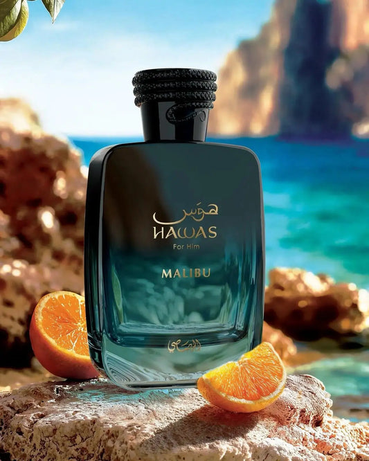 Rasasi Hawas Malibu Men's EDP Spray 3.38 Oz Edp Spray Perfume Fragrance for Men